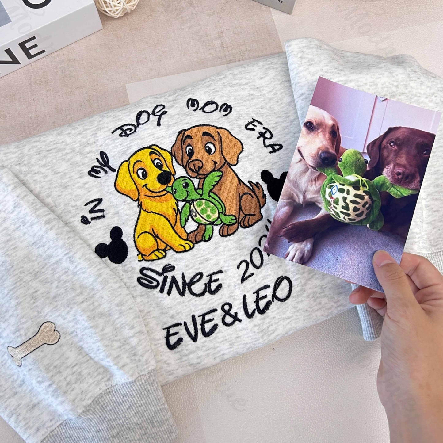 Sudadera personalizada con bordado de cara y nombre de mascota, foto de perro y gato, regalo para amantes de las mascotas
