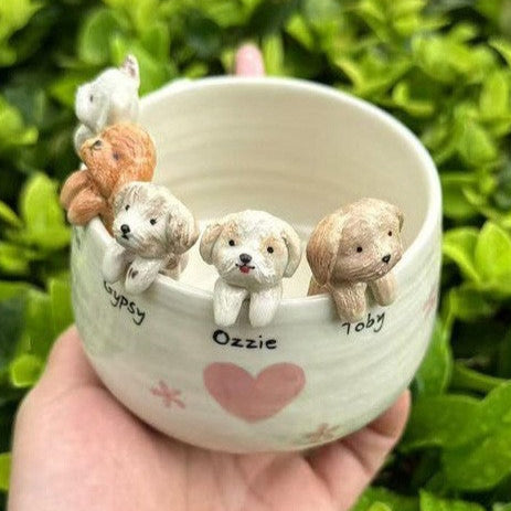 Personalized Pet Figure Mug with Name Birthday Christmas Pet Memorial Gifts for Pet Lovers