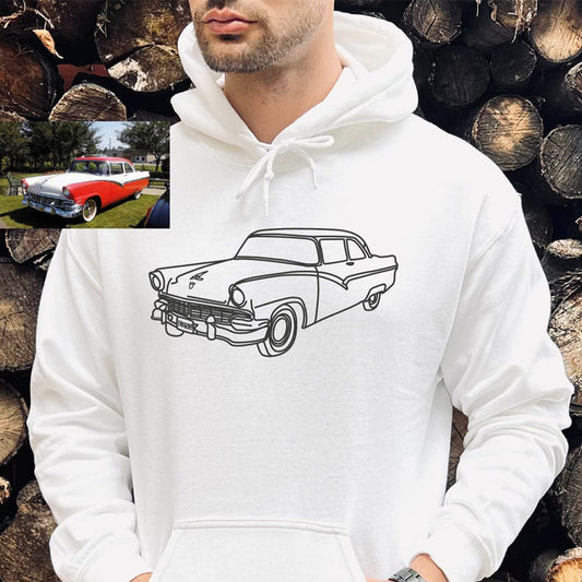 Personalized Car Embroidered Hoodies Car Enthusiast Gift Valentines Gifts