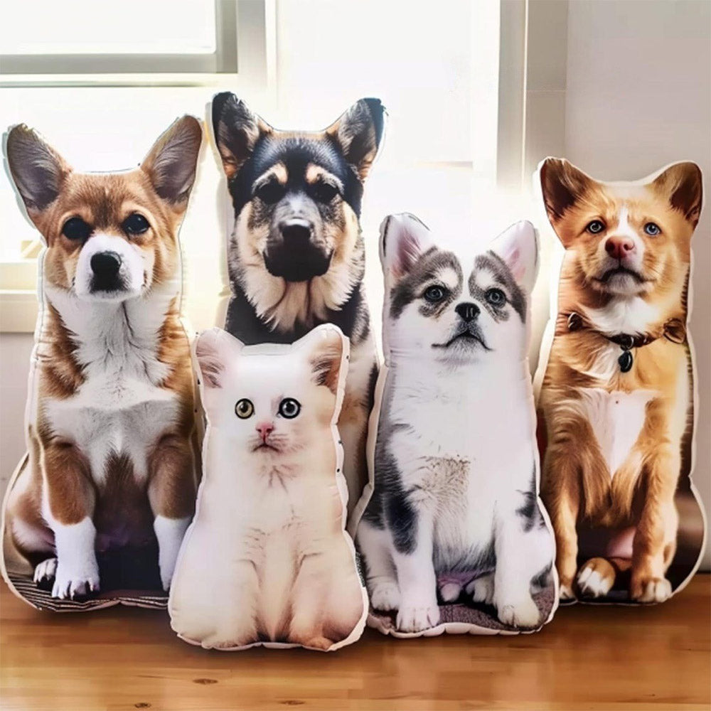 Custom Pet Shaped Pillow Christmas Gift Pet Memorial Gift for Pet Lovers