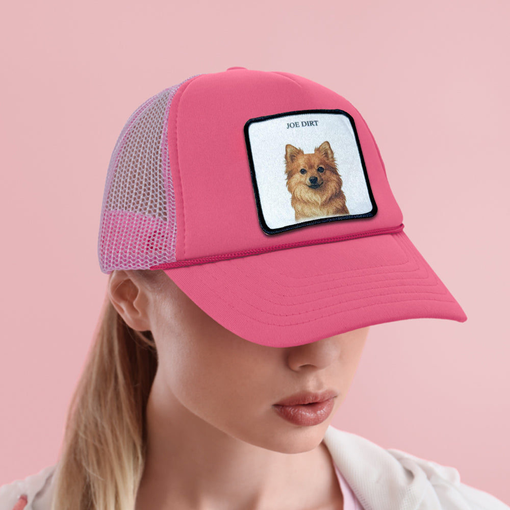 Personalized Pet Foam Trucker Hat | Foam Patch Cap with Photo & Name | Summer Beach Gift for Pet Lovers