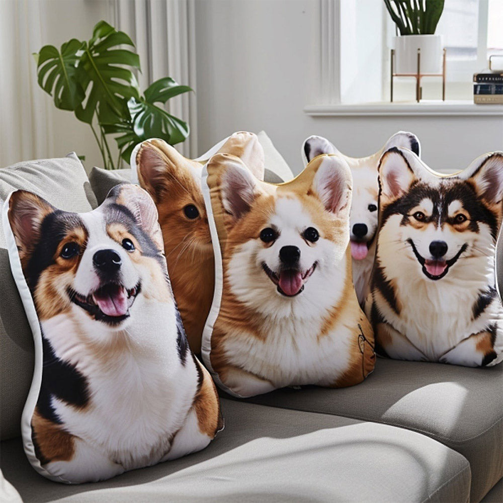 Custom Pet Shaped Pillow Christmas Gift Pet Memorial Gift for Pet Lovers