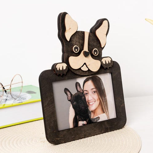 Personalized Dog Photo Frame – Custom Pet Picture Frame Gift for Dog Mom & Dad, Bespoke Puppy Present, Pet Lover Home Decor