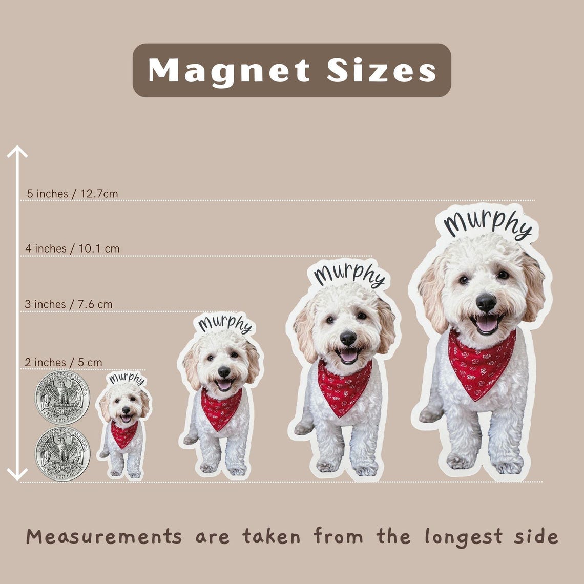 Personalized Pet Photo Fridge Magnet | Custom Dog & Cat Portrait Gift for Home Decor