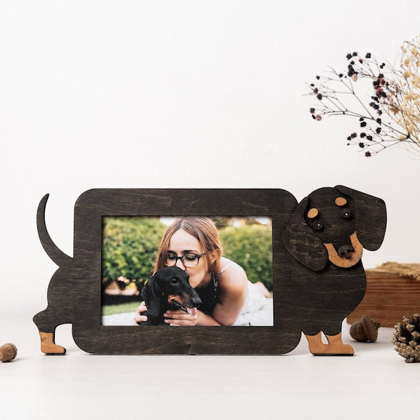 Personalized Dog Photo Frame – Custom Pet Picture Frame Gift for Dog Mom & Dad, Bespoke Puppy Present, Pet Lover Home Decor