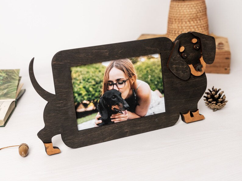 Personalized Dog Photo Frame – Custom Pet Picture Frame Gift for Dog Mom & Dad, Bespoke Puppy Present, Pet Lover Home Decor