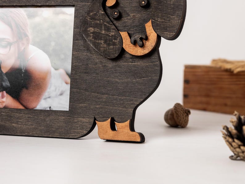 Personalized Dog Photo Frame – Custom Pet Picture Frame Gift for Dog Mom & Dad, Bespoke Puppy Present, Pet Lover Home Decor