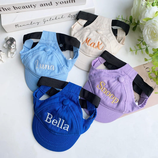 Personalized Dog Hat with Name – Custom Pet Caps & Embroidered Dog Hats Gift For Dog Lovers