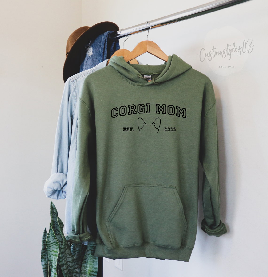 Sudadera con capucha bordada personalizada con retrato de mascota, regalo para dueños de perros y amantes de los gatos.