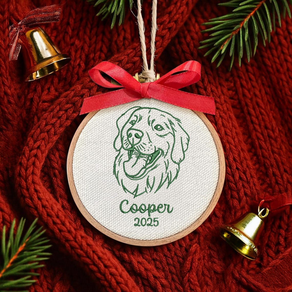 Personalisiertes Holz Line Art HaustierPortrait Ornament Haustier Erinnerungsgeschenk Weihnachtsgeschenk für Tierliebhaber