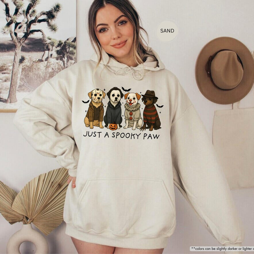 Sweat-shirt d'Halloween pour chien Just a Spooky Paw, sweat à capuche de saison effrayante, cadeau unique pour les amoureux des animaux