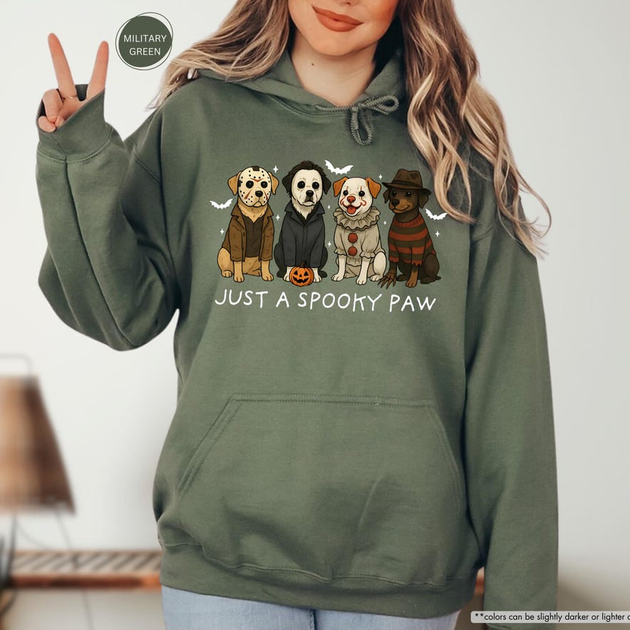Sweat-shirt d'Halloween pour chien Just a Spooky Paw, sweat à capuche de saison effrayante, cadeau unique pour les amoureux des animaux