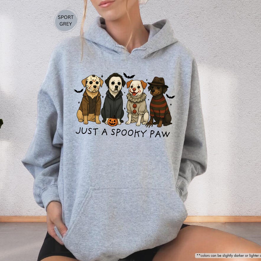 Sweat-shirt d'Halloween pour chien Just a Spooky Paw, sweat à capuche de saison effrayante, cadeau unique pour les amoureux des animaux