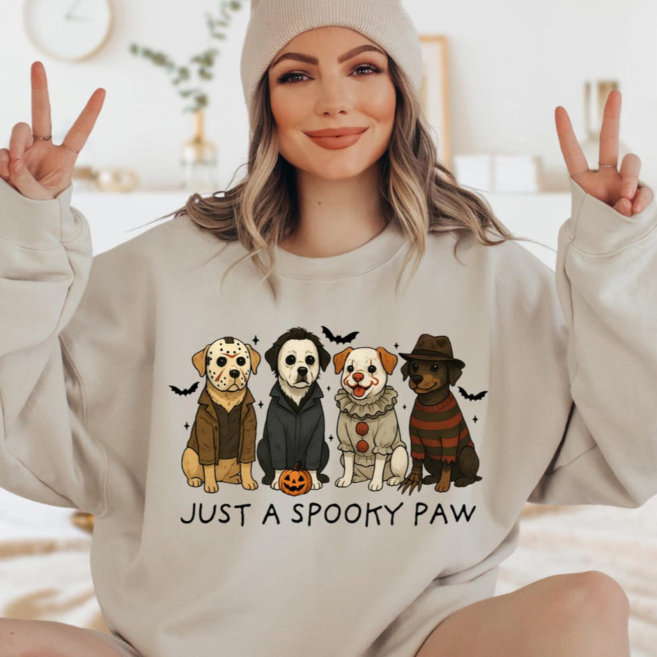 Sweat-shirt d'Halloween pour chien Just a Spooky Paw, sweat à capuche de saison effrayante, cadeau unique pour les amoureux des animaux