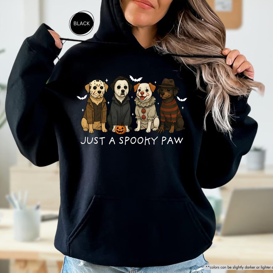 Sweat-shirt d'Halloween pour chien Just a Spooky Paw, sweat à capuche de saison effrayante, cadeau unique pour les amoureux des animaux
