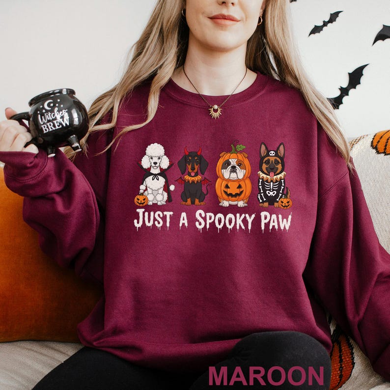 Sweat à capuche drôle pour chien effrayant d'Halloween