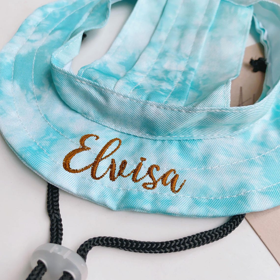 Custom Bucket Hat for Dogs & Cats – Embroidered Pet Hat with Name, Sun Protection Puppy Cap, Cute Travel Pet Accessories