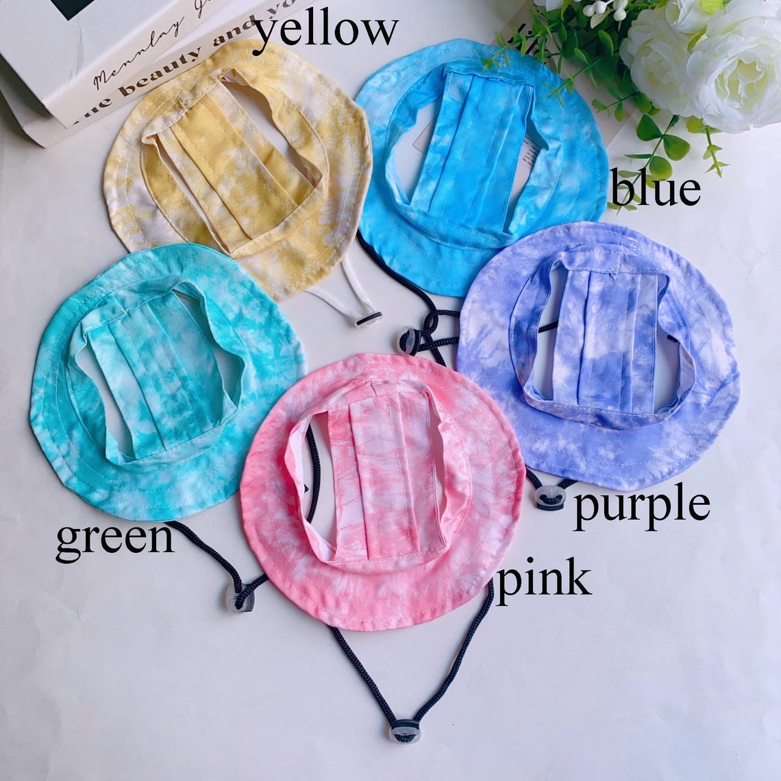 Custom Bucket Hat for Dogs & Cats – Embroidered Pet Hat with Name, Sun Protection Puppy Cap, Cute Travel Pet Accessories