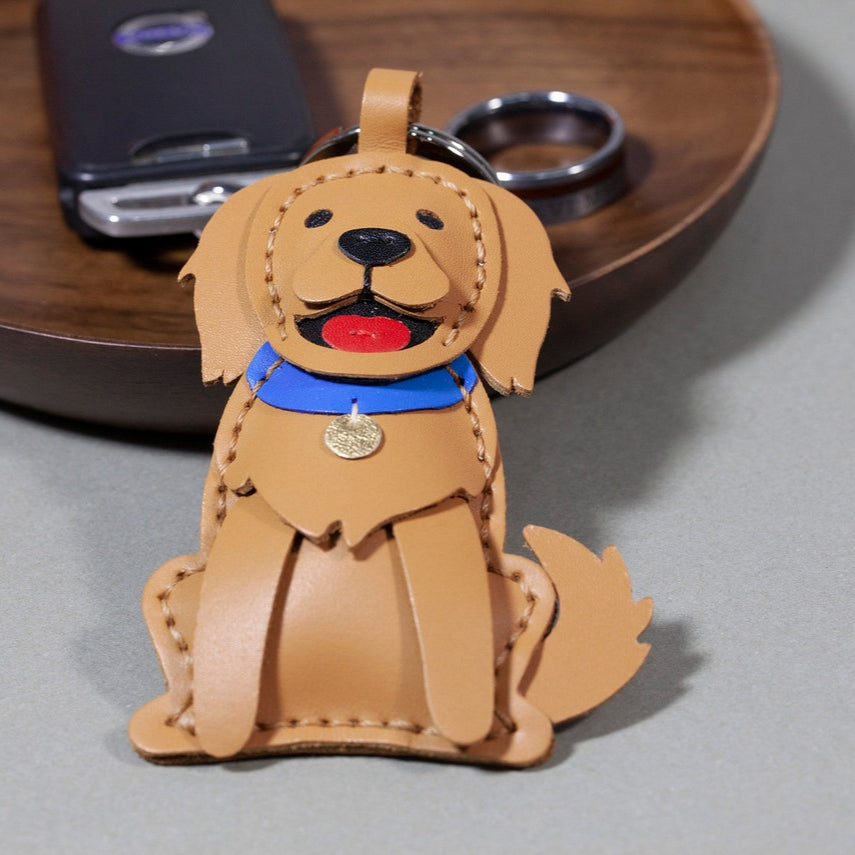 Porte-clés personnalisé en cuir avec portrait d'animal de compagnie, breloque de sac, cadeau commémoratif de Noël pour les amoureux des chiens et des chats