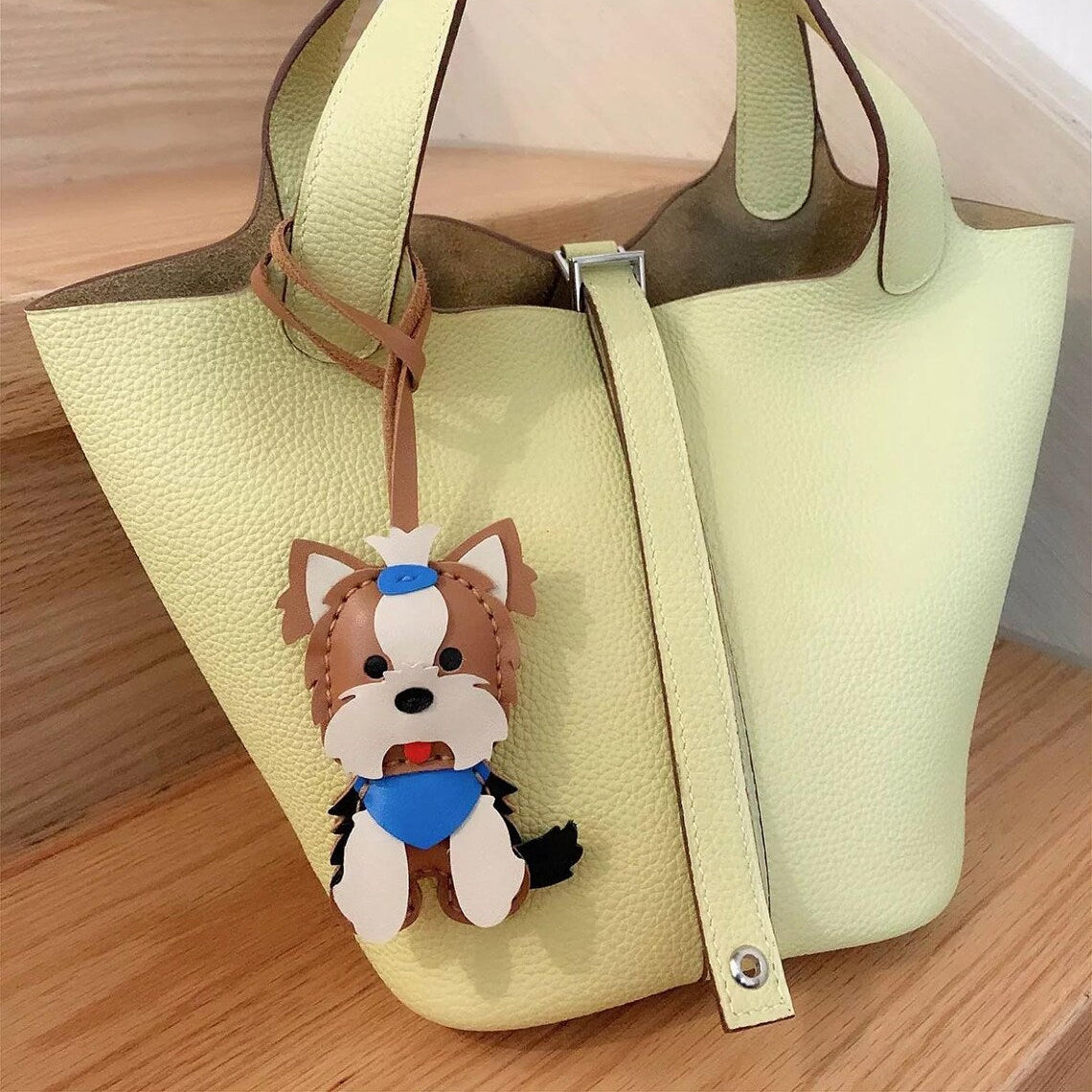 Porte-clés personnalisé en cuir avec portrait d'animal de compagnie, breloque de sac, cadeau commémoratif de Noël pour les amoureux des chiens et des chats