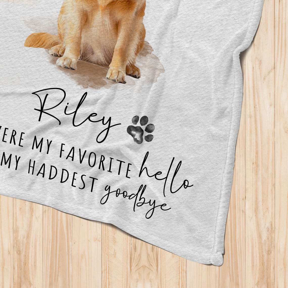 Custom Pet Photo Blanket Dog Memorial Gift For Dog Mom Dad