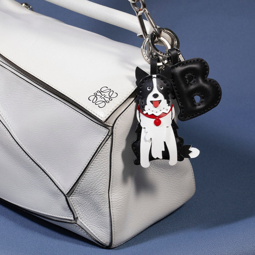 Porte-clés personnalisé en cuir avec portrait d'animal de compagnie, breloque de sac, cadeau commémoratif de Noël pour les amoureux des chiens et des chats