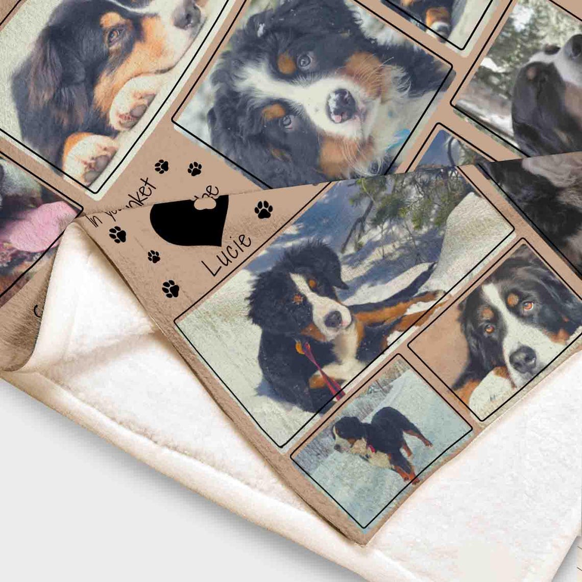 Personalized Dog Photo Blanket Dog Memorial Gift Keepsake Fleece Throw
