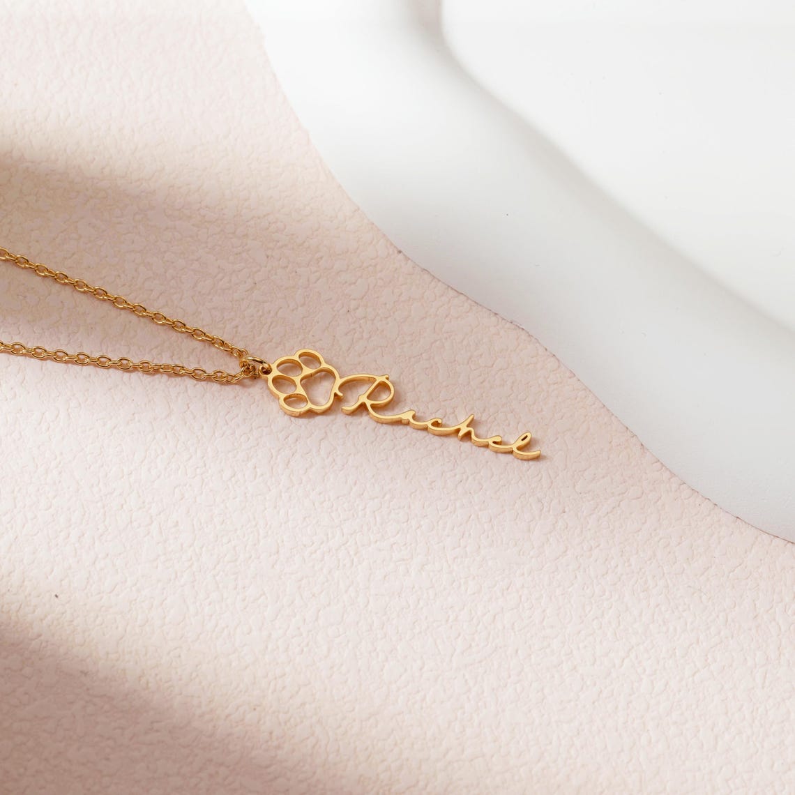 Personalized Pet Name Necklace Unique Gift Idea Pet Lover Gift
