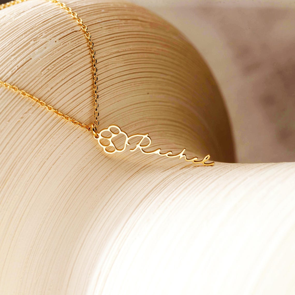 Personalized Pet Name Necklace Unique Gift Idea Pet Lover Gift