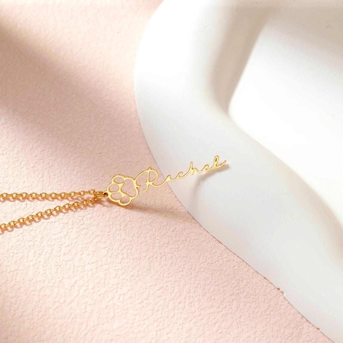 Personalized Pet Name Necklace Unique Gift Idea Pet Lover Gift