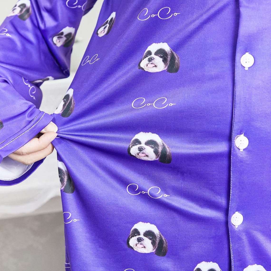 Custom Pet Face Pajamas Set Christmas Gift For Pet Lovers