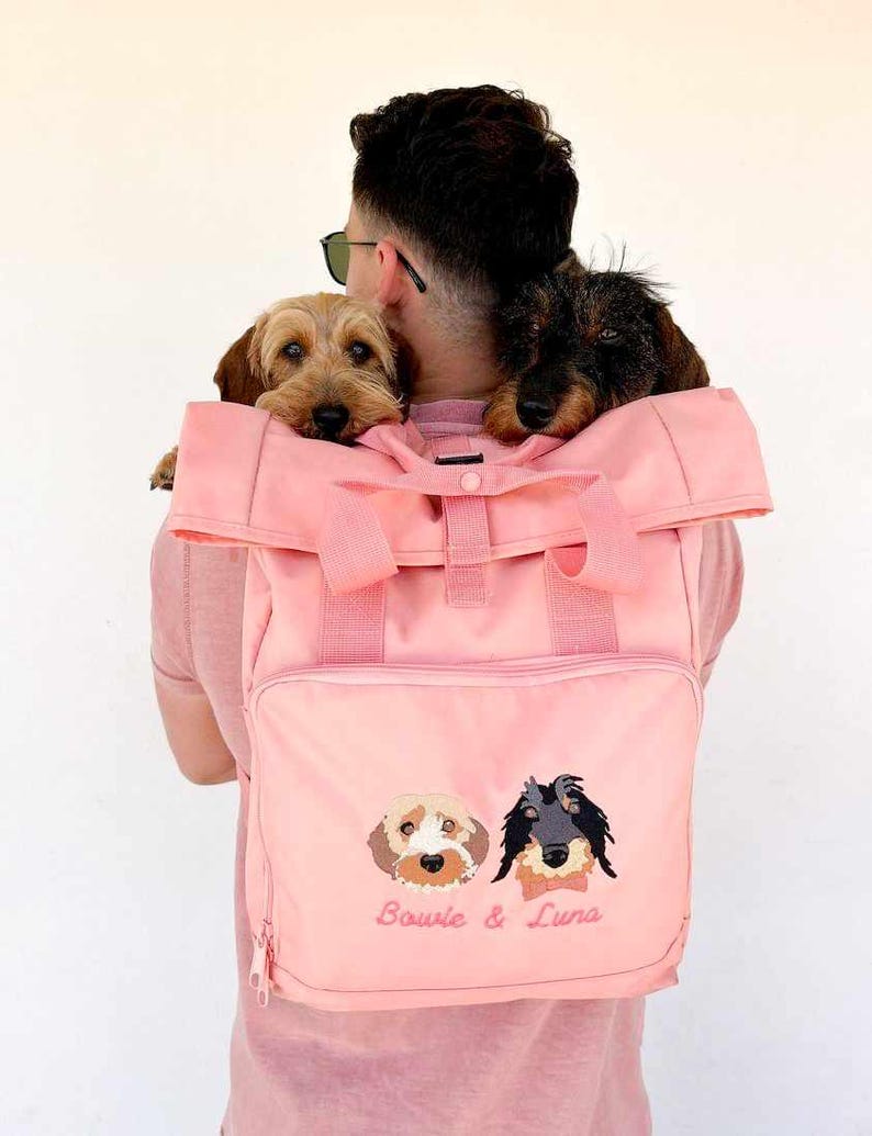 Cara de mascota bordada personalizada y nombre de mascota sudadera retrato de perro bordado cuello redondo regalo amante de las mascotas