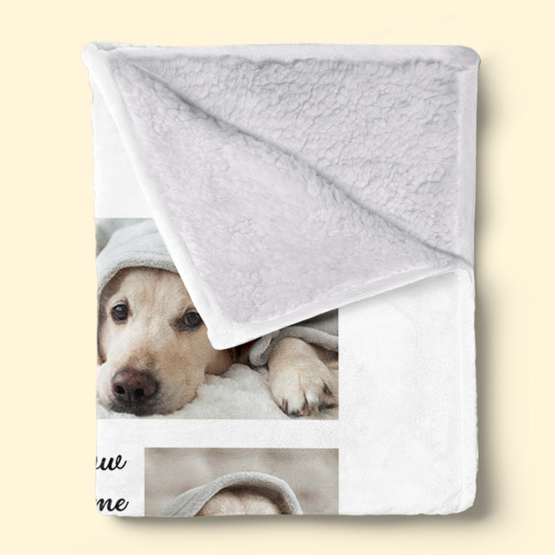 Personalized Pet Memorial Photo Blanket Sympathy Gift For Pet Lovers Christmas Gift for Dog Lovers