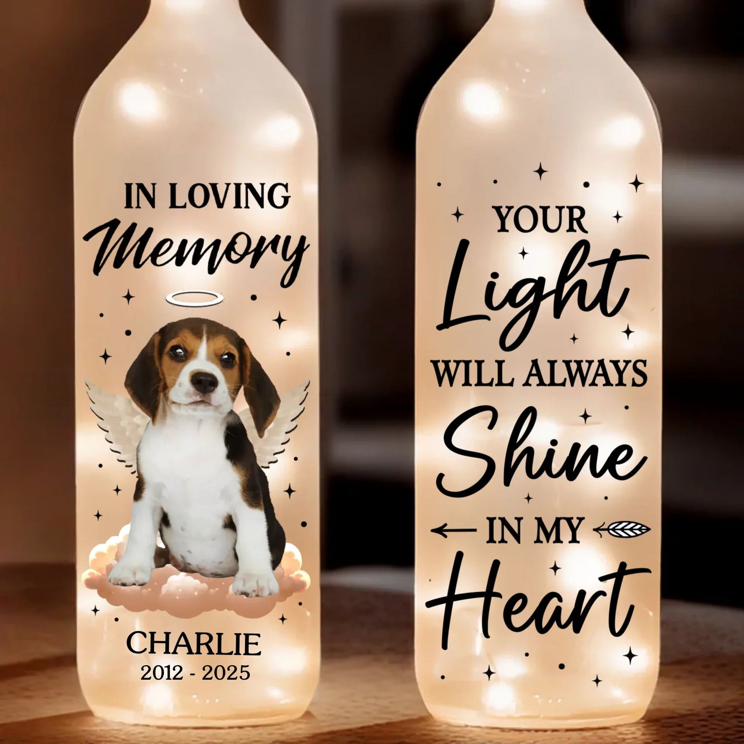 Personalisiertes Hundefoto Pfoten-Nachtlicht Haustier-Erinnerungsgeschenk für Tierliebhaber