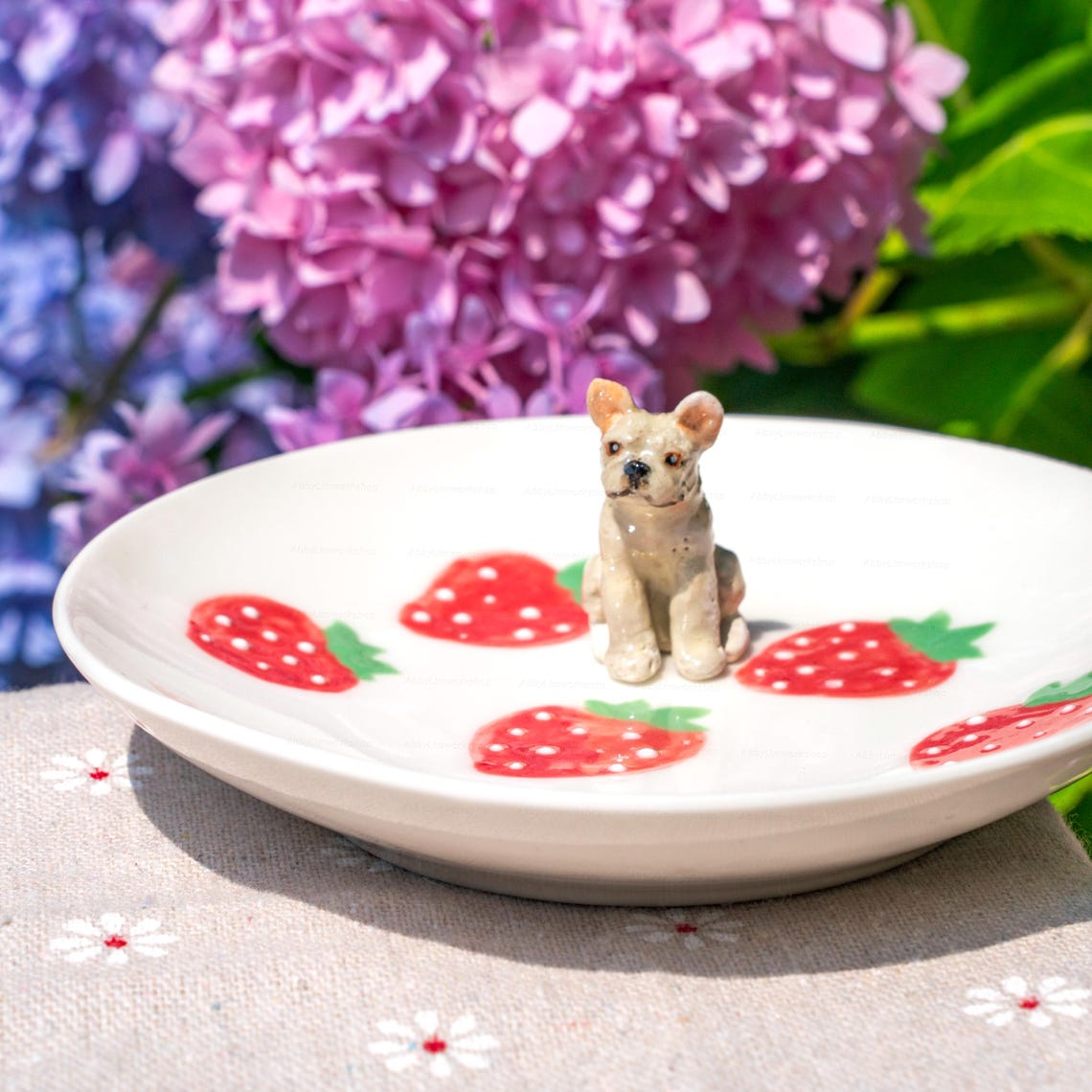 Custom Dog Cat Figurine Jewelry Dish Gift For Pet Parents Dog Mom/Dad Chrismas Keepsake Gift
