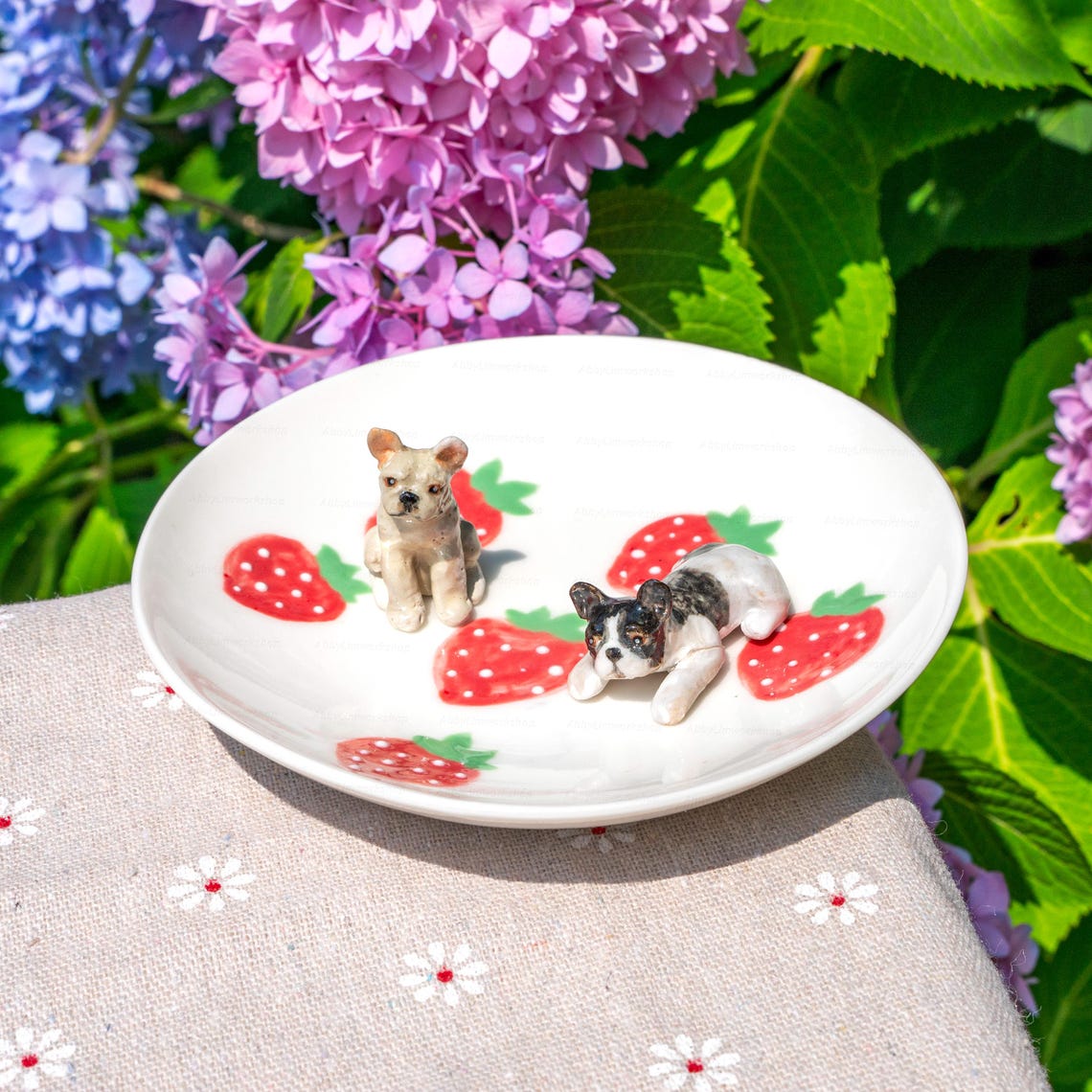 Custom Dog Cat Figurine Jewelry Dish Gift For Pet Parents Dog Mom/Dad Chrismas Keepsake Gift