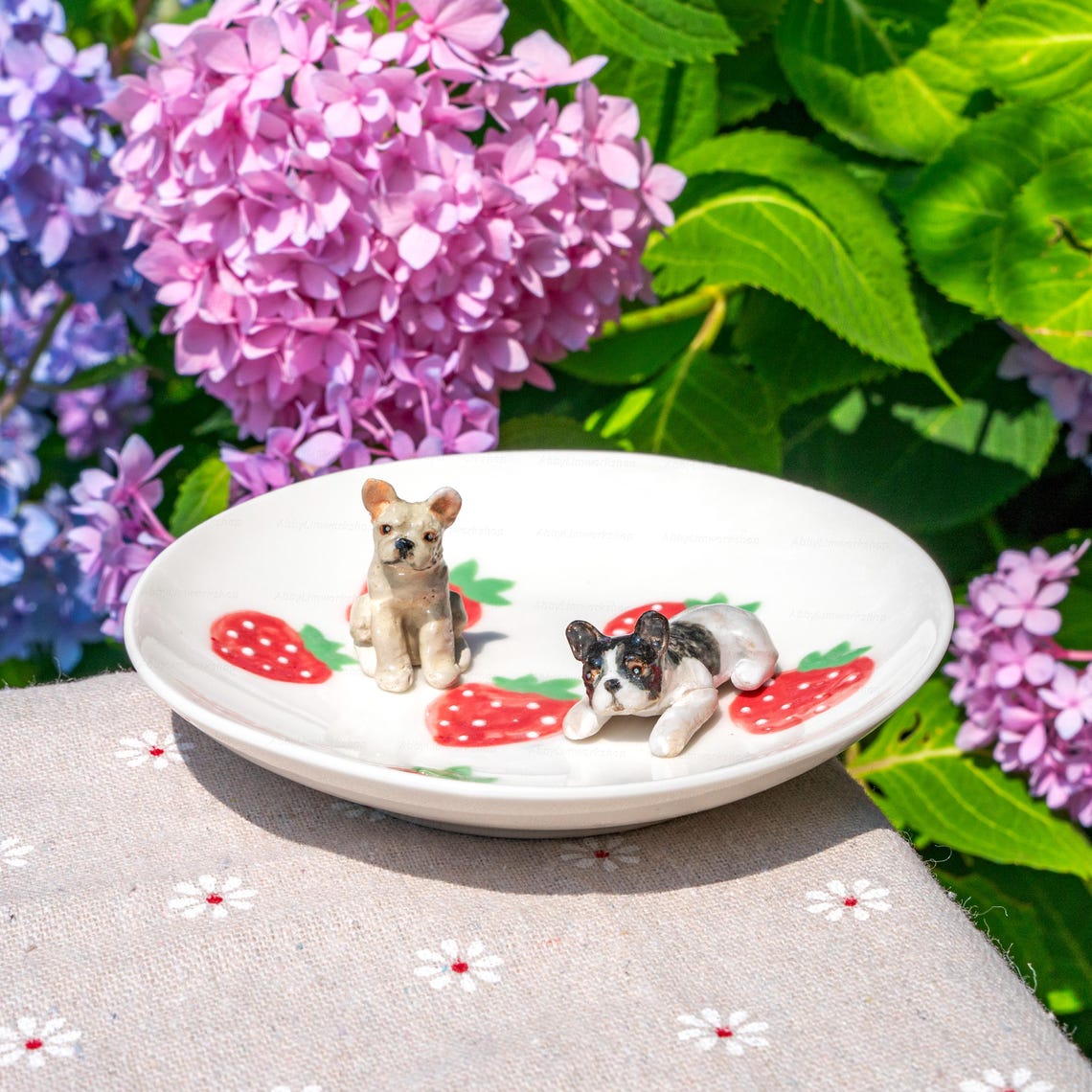 Custom Dog Cat Figurine Jewelry Dish Gift For Pet Parents Dog Mom/Dad Chrismas Keepsake Gift