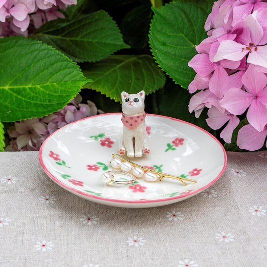 Benutzerdefinierte Hund Katze Figur Schmuck Ring Schale Geschenk für Tierliebhaber Weihnachten Andenken Geschenk