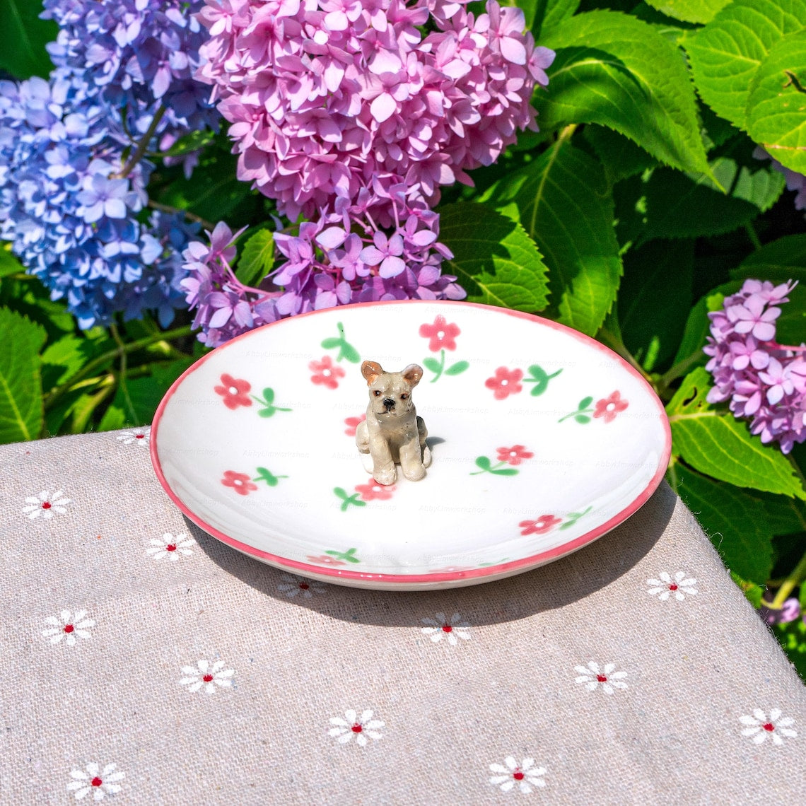 Custom Dog Cat Figurine Jewelry Ring Dish Gift For Pet Lovers Chrismas Keepsake Gift