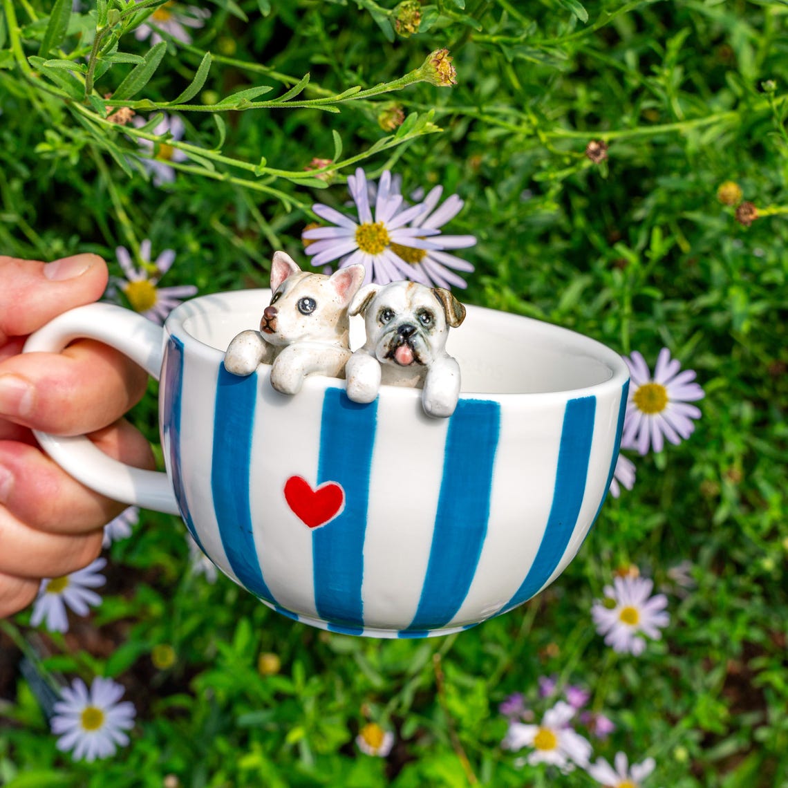 Personalized Pet Figure Mug Birthday Christmas Keepsake Gift for Dog Cat Lovers