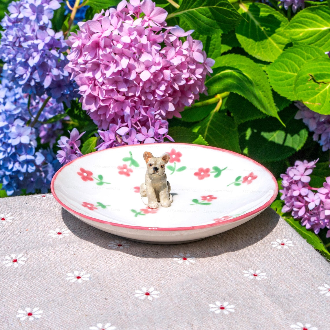 Custom Dog Cat Figurine Jewelry Ring Dish Gift For Pet Lovers Chrismas Keepsake Gift