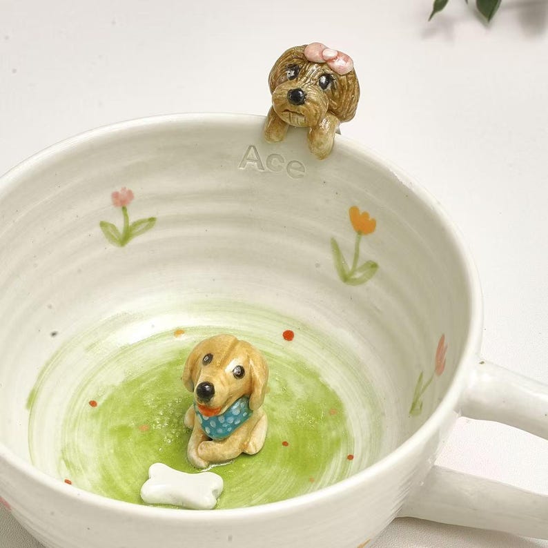Personalized Pet Photo Figure Mug Birthday Christmas Keepsake Gift for Dog Cat Lovers