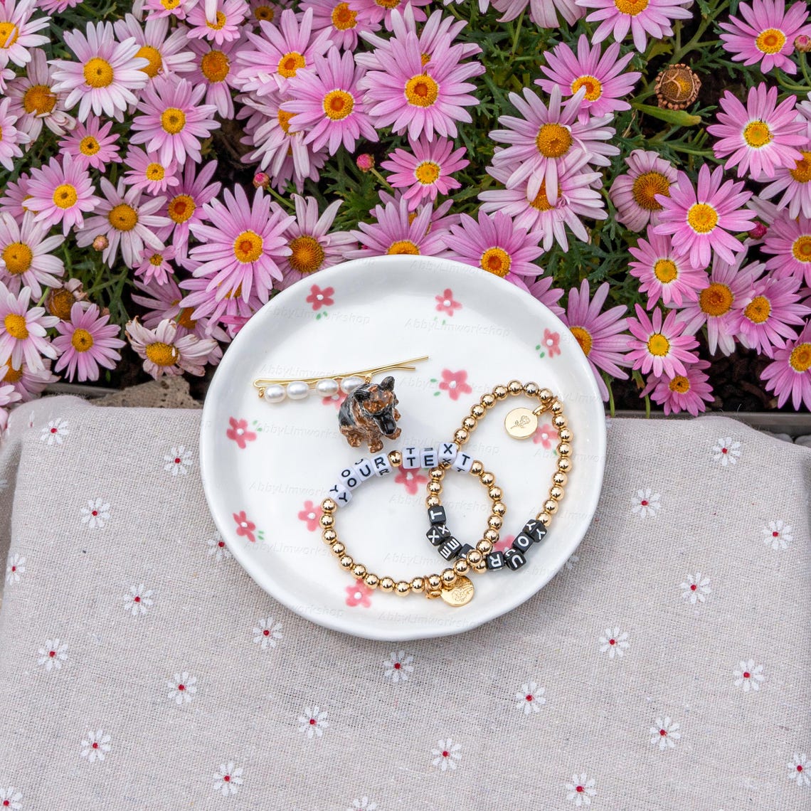 Custom Pet Figurine Jewelry Dish Christmas Keepsake Gift For Dog Cat Lovers