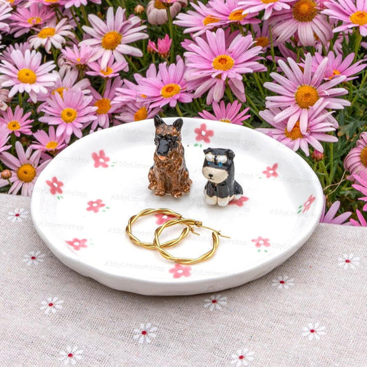 Benutzerdefinierte Haustier Figur Schmuck Schale Weihnachten Andenken Geschenk für Hundekatze Liebhaber