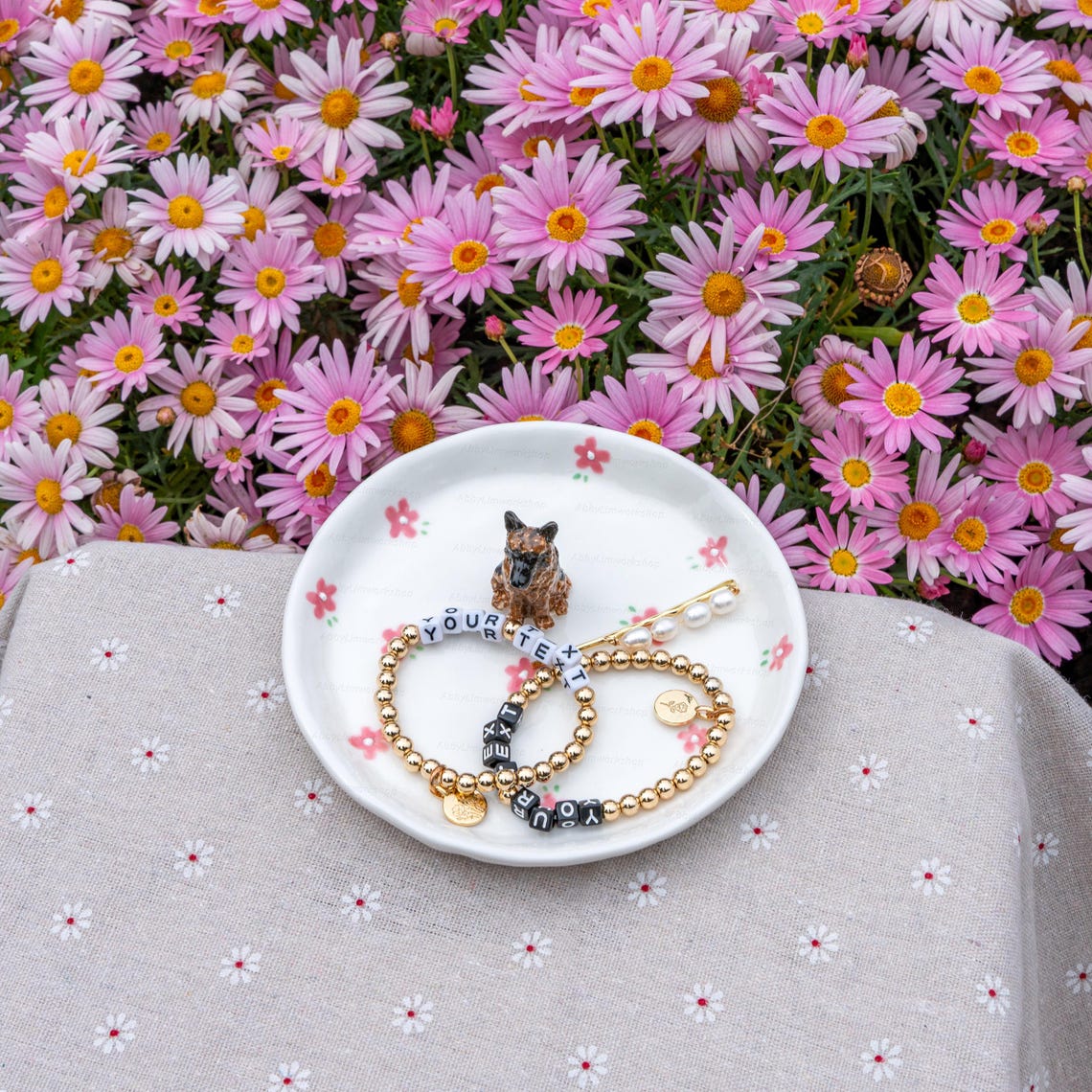 Custom Pet Figurine Jewelry Dish Christmas Keepsake Gift For Dog Cat Lovers