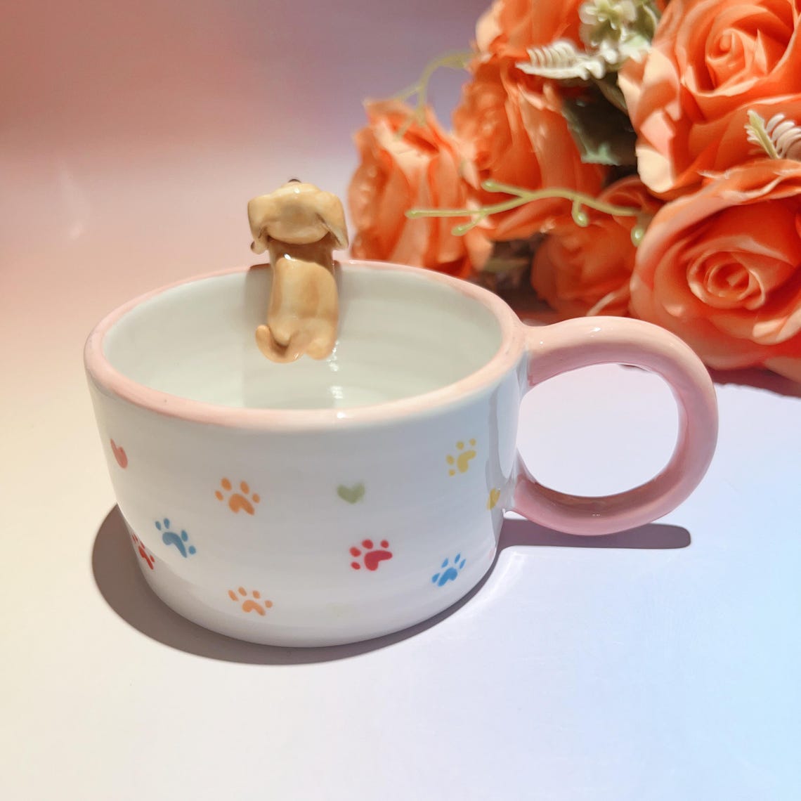 Personalized Pet Figure Mug Birthday Christmas Keepsake Gift for Dog Cat Lovers