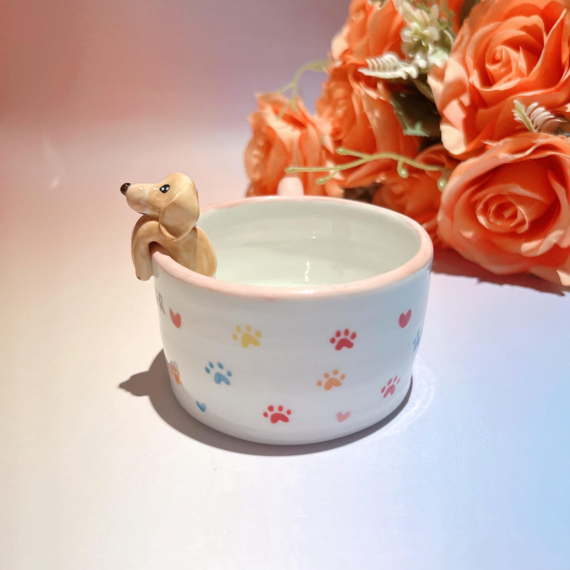 Personalized Pet Figure Mug Birthday Christmas Keepsake Gift for Dog Cat Lovers
