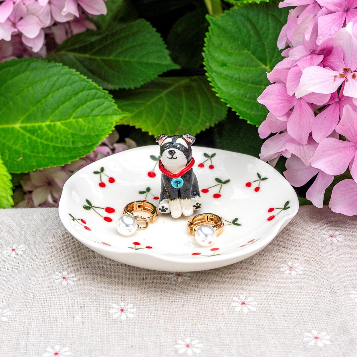 Custom Pet Figurine Jewelry Dish Wedding Memorial Christmas Gift For Dog Cat Lovers