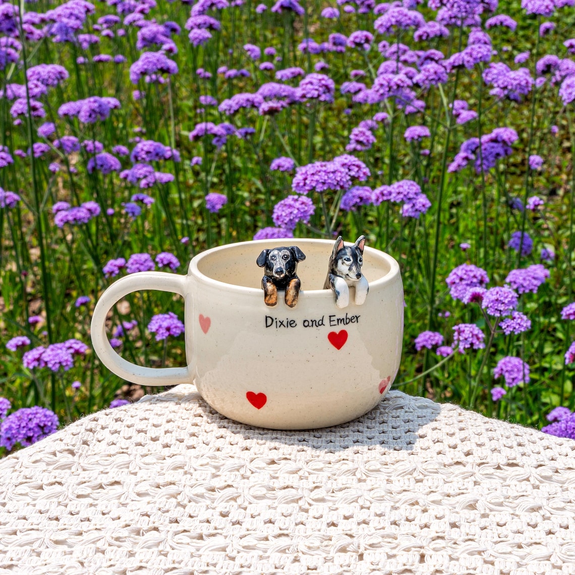 Personalized Pet Figure Mug Birthday Christmas Keepsake Gift for Dog Cat Lovers
