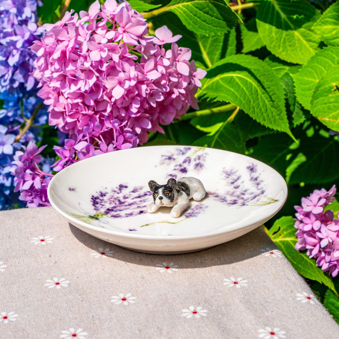 Handmade Custom Dog Cat Figurine Ceramic Jewelry Dish Unique Gift For Pet Lovers